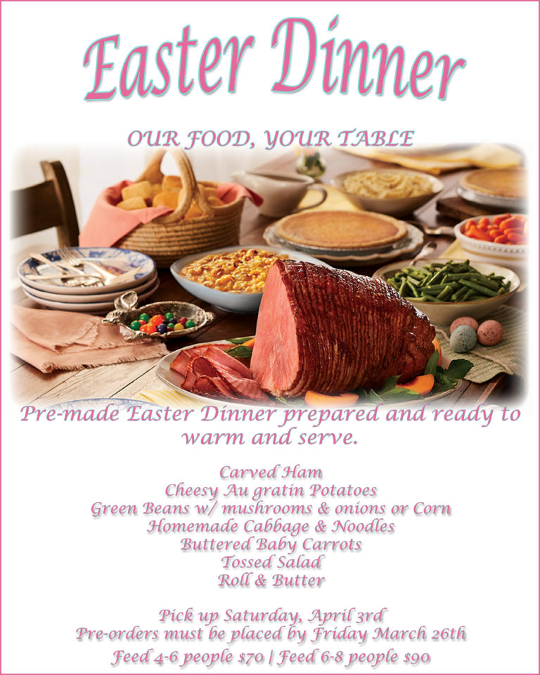 Easter Dinner ToGo Pogie's Catering